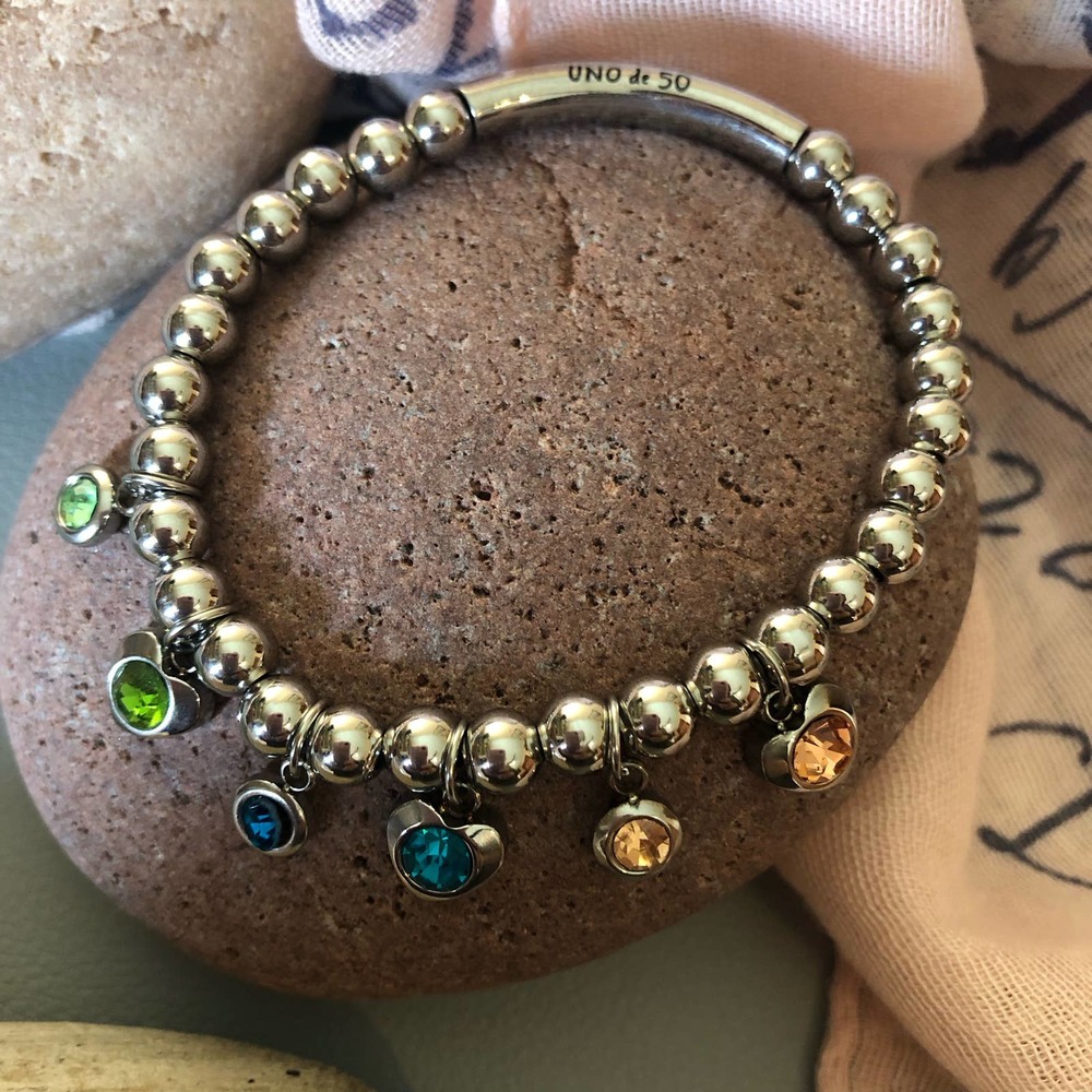 UNO de 50 Bracelet with SWAROVSKI Crystal Silver Plated - Picture 5 of 7